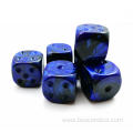 Bescon Raw Unpainted16MM Game Dice with Blank 6th Side, Gemini Two Tone Colors 5 Assorted Colors